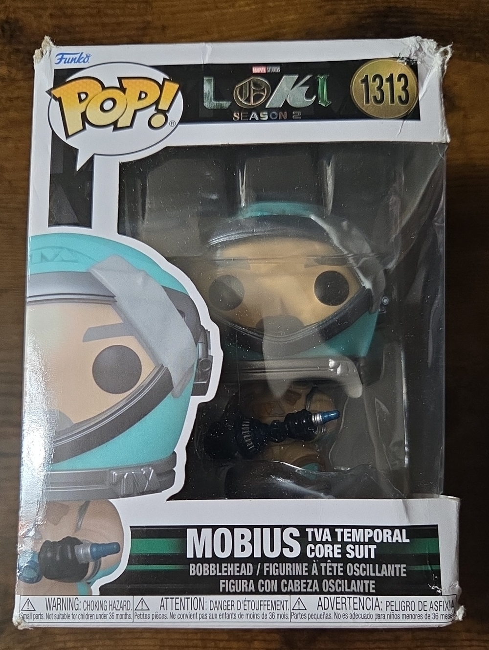 Funko Pop! Marvel Loki Season 2 Mobius TVA Temporal Core Suit #1313 Vinyl Figure